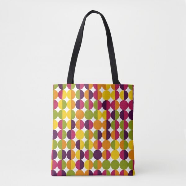 Split Pop Circles Tote Bag