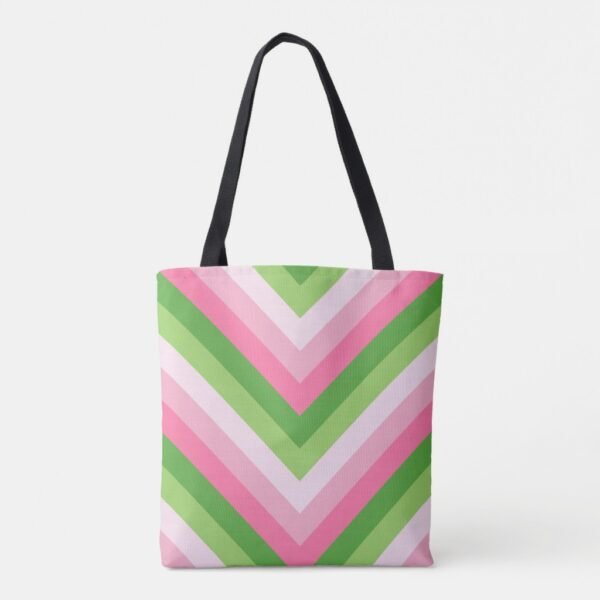 Spring Picnic Chevron Tote Bag - Image 5