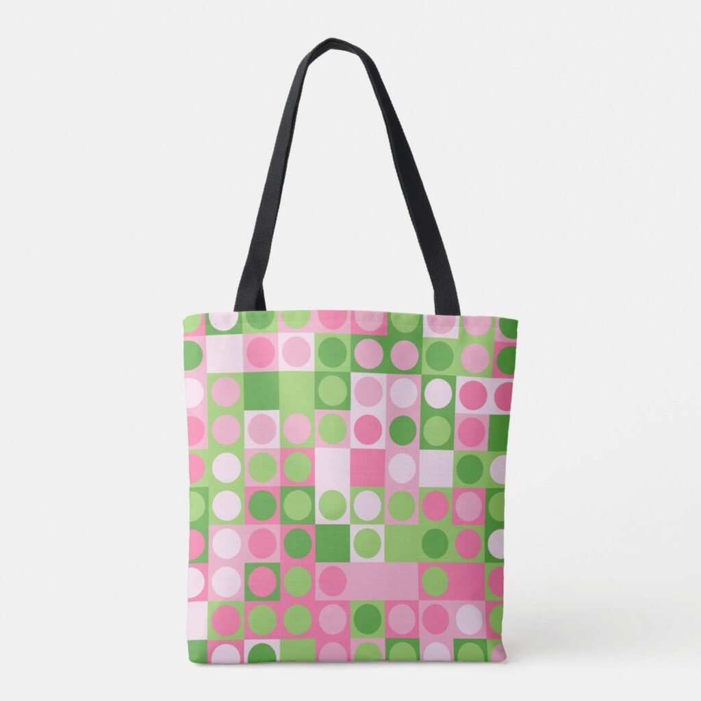 Spring Picnic Polka Tote Bag
