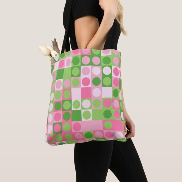 Spring Picnic Polka Tote Bag - Image 4