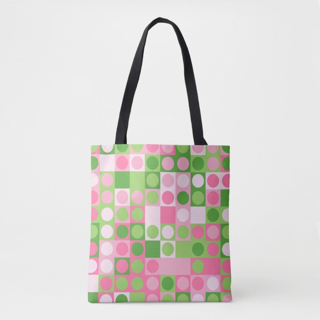 Spring Picnic Polka Tote Bag