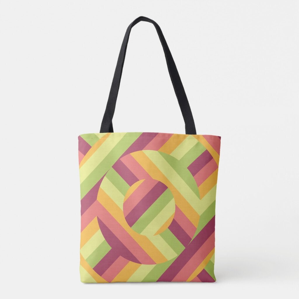 Strip Percent Pop Tote Bag