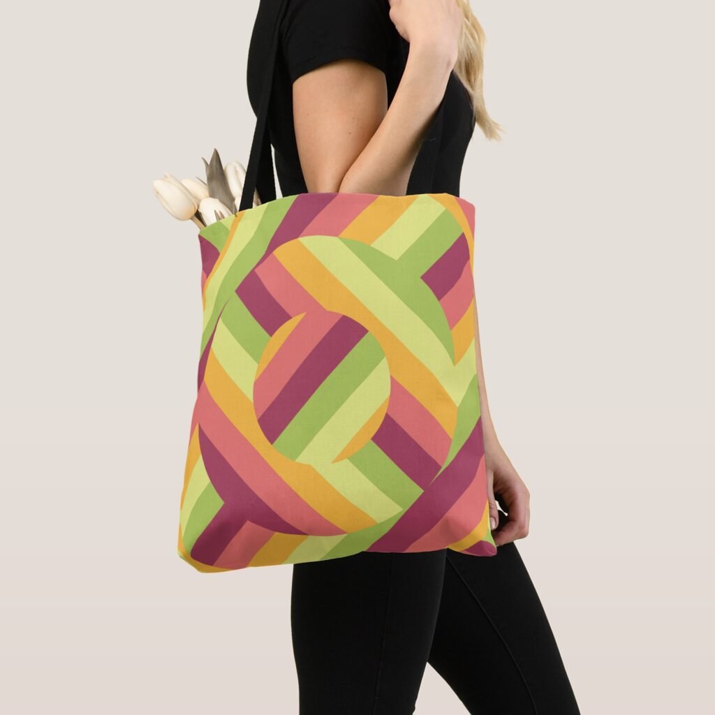 Strip Percent Pop Tote Bag