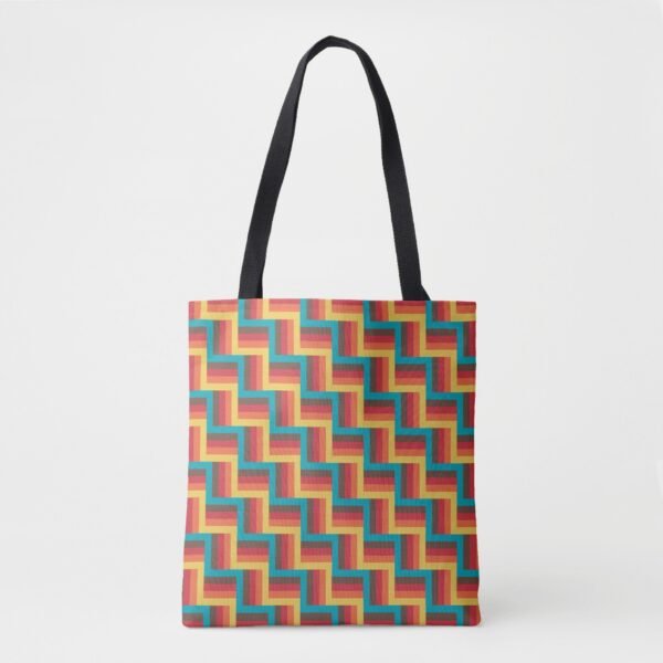 Sunset Lattice Tote Bag