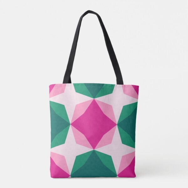 Tropical Sorbet Diamond Motif Tote Bag - Image 5