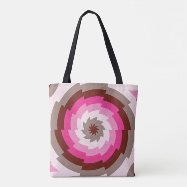 Velvet Swirl Fusion Tote Bag - Image 4