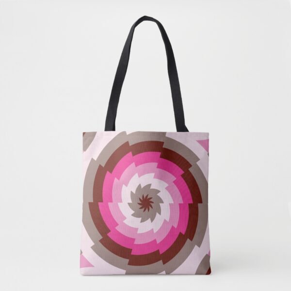Velvet Swirl Fusion Tote Bag - Image 5