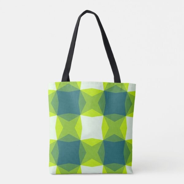 Verdant Prism Array Tote Bag - Image 4