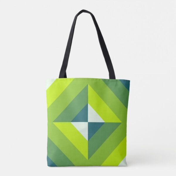 Verdant Pyramid Tote Bag - Image 3