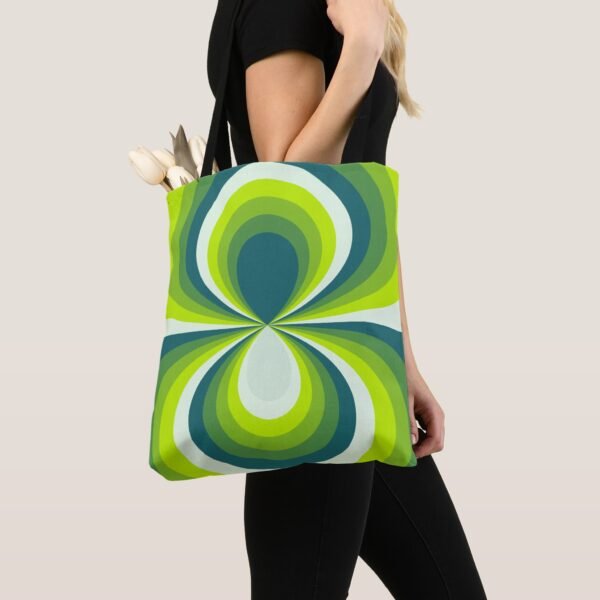 Verdant Teardrop Tote Bag - Image 4