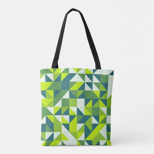 Verdant Vibes Mosaic Tote Bag - Image 4