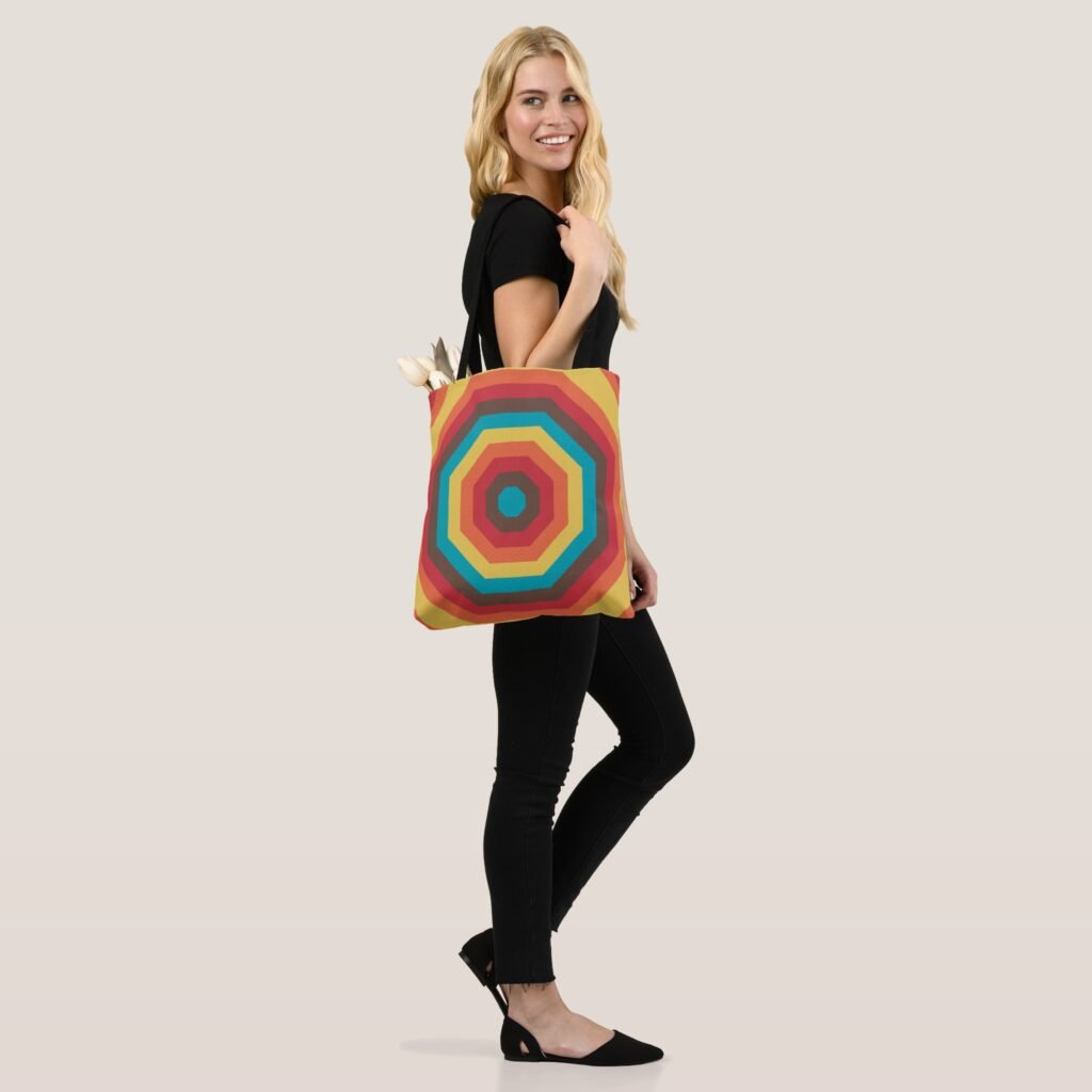 Vibrant OctaPulse Tote Bag