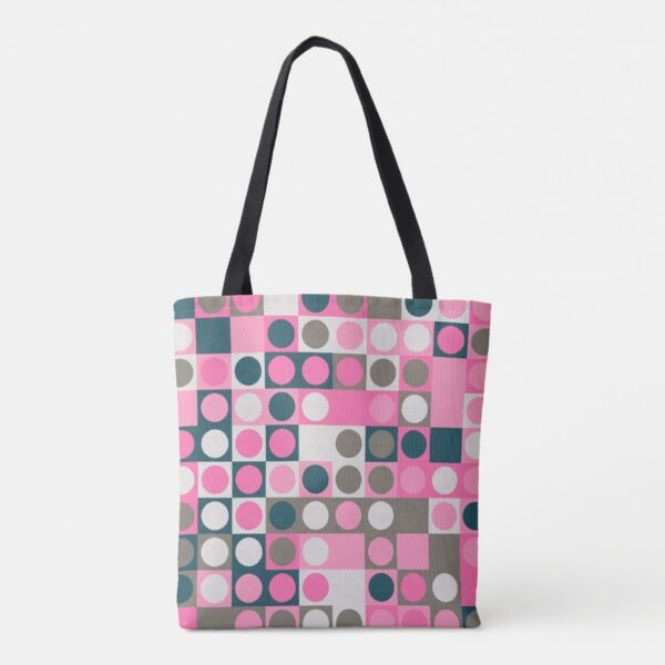 Vintage Rose Polka Tote Bag - Image 3