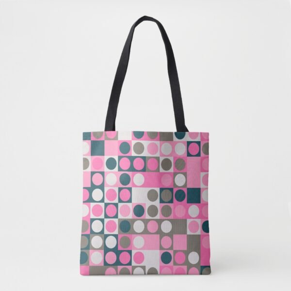 Vintage Rose Polka Tote Bag