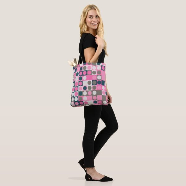 Vintage Rose Polka Tote Bag - Image 4
