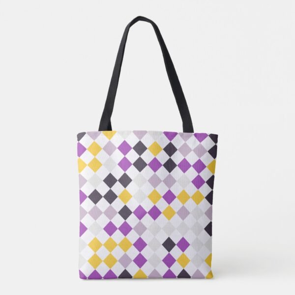 Vivid Diamond Dance Tote Bag - Image 3