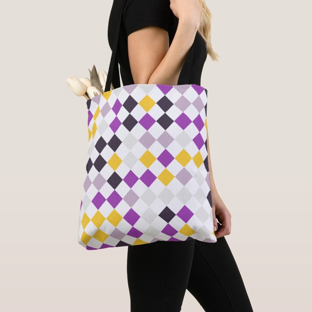 Vivid Diamond Dance Tote Bag