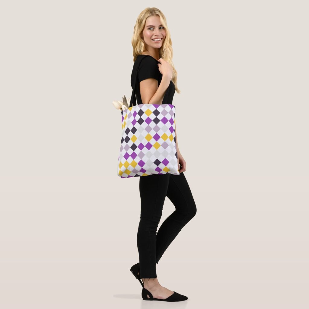 Vivid Diamond Dance Tote Bag
