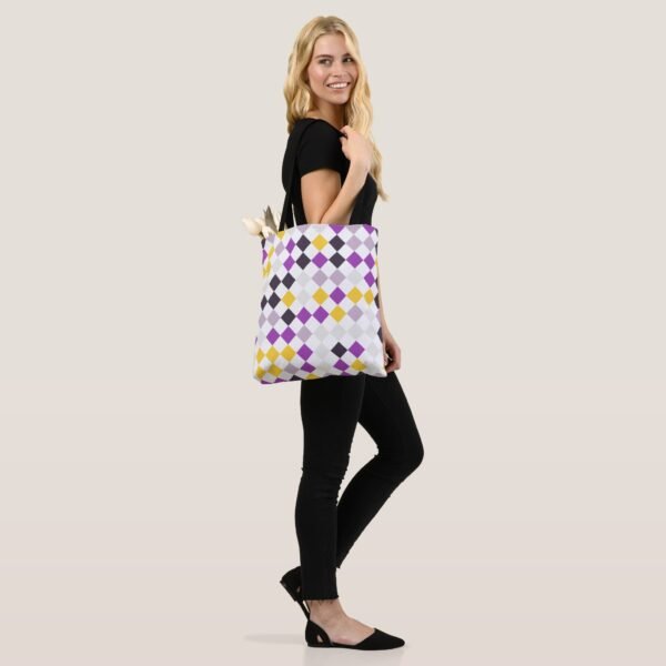 Vivid Diamond Dance Tote Bag - Image 2