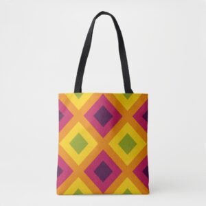 Vivid Vector Mosaic Tote Bag