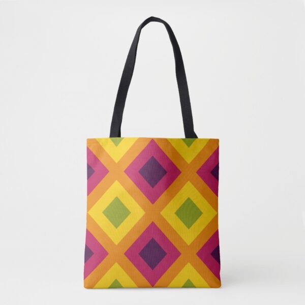 Vivid Vector Mosaic Tote Bag