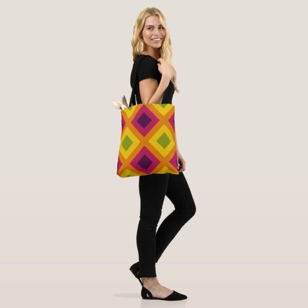 Vivid Vector Mosaic Tote Bag - Image 4
