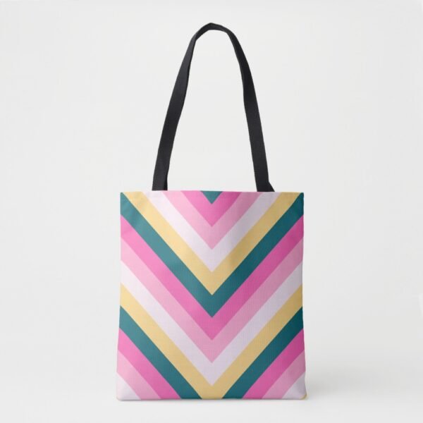 Warm Honey Chevron Tote Bag - Image 2
