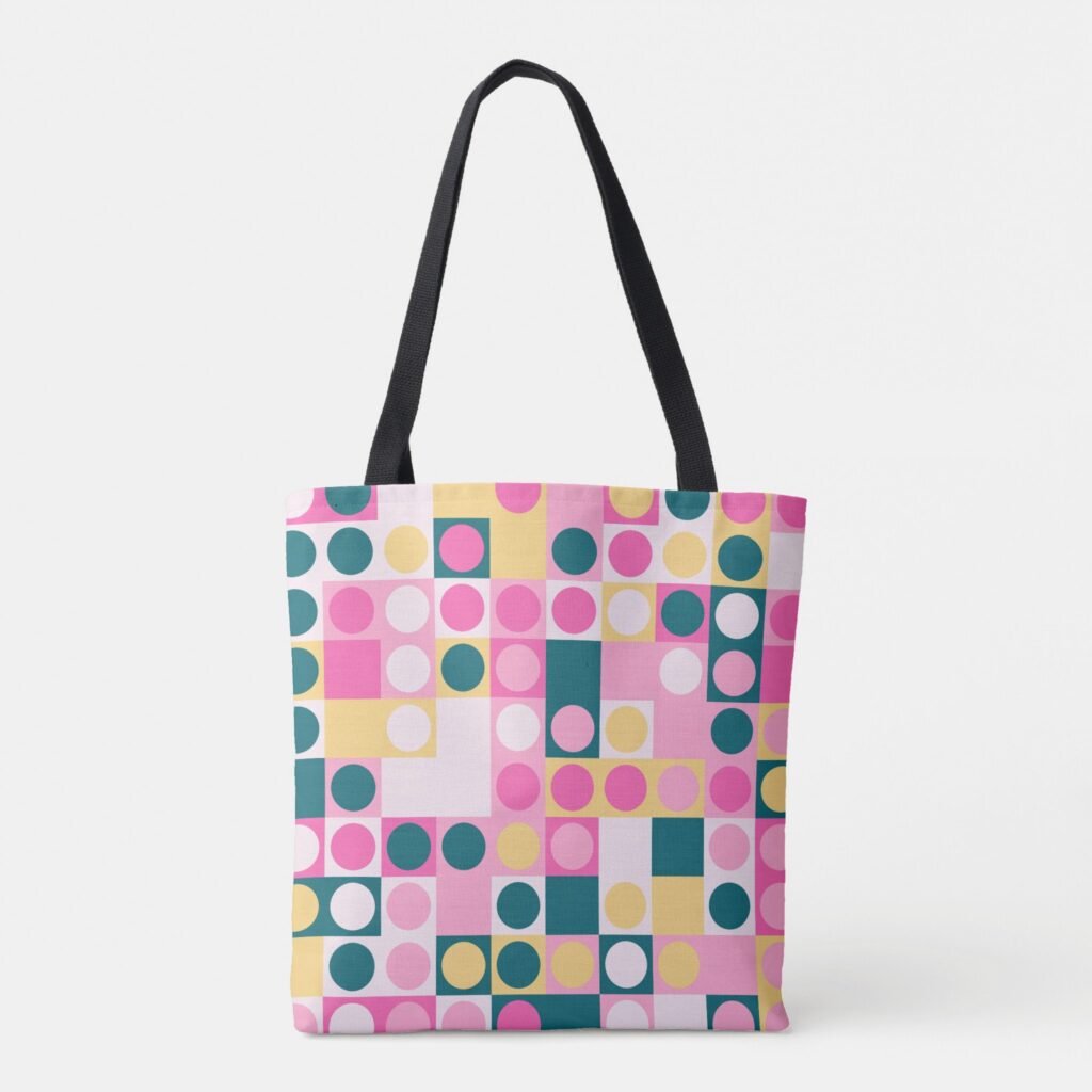 Warm Honey Polka Tote Bag