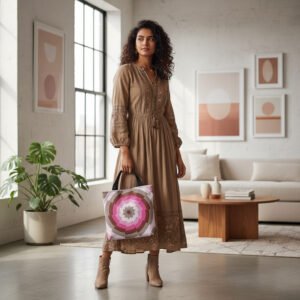 Velvet Swirl Fusion Tote Bag