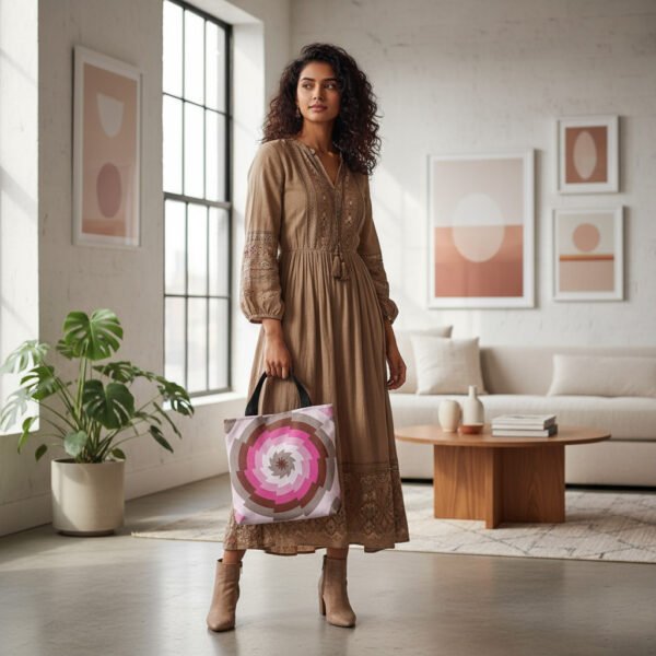 Velvet Swirl Fusion Tote Bag