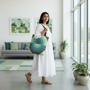 Emerald Orbit Tote Bag