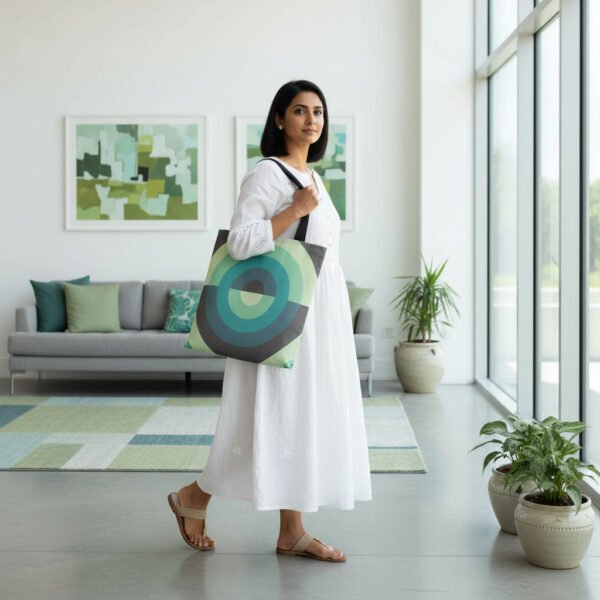 Emerald Orbit Tote Bag
