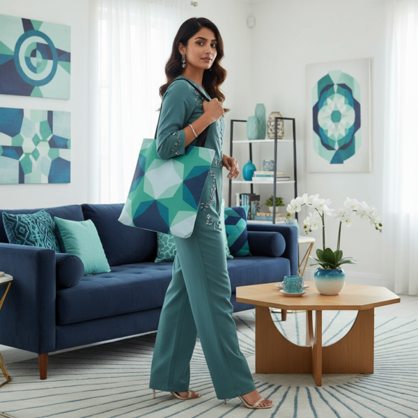 Aurora Mist Motif Tote Bag