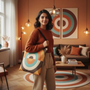 Retro Orbit Tote Bag