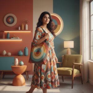 Vintage Vibes Orbit Tote Bag