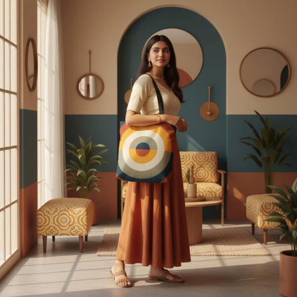 Autumn Veil Orbit Tote Bag