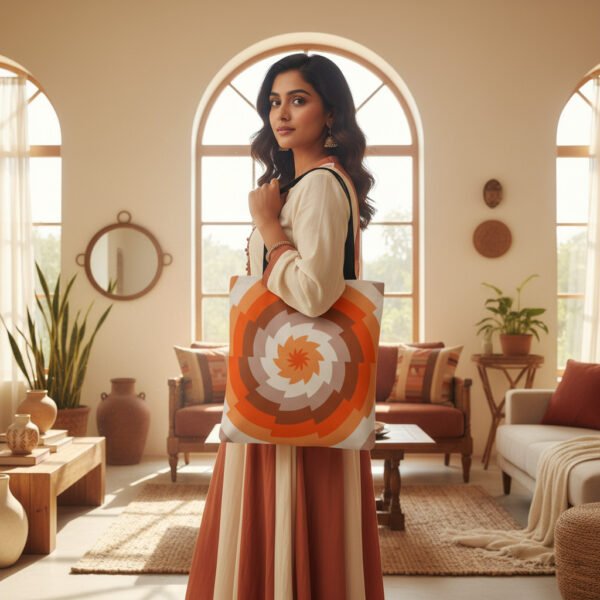 Cinnamon Dusk Vortex Tote Bag