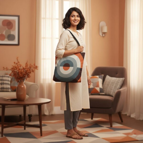 Dark Ember Orbit Tote Bag