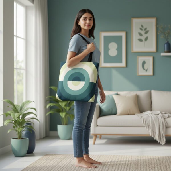 Deep Lake Orbit Tote Bag