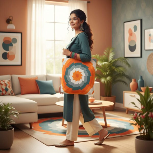 Harvest Fog Vortex Tote Bag