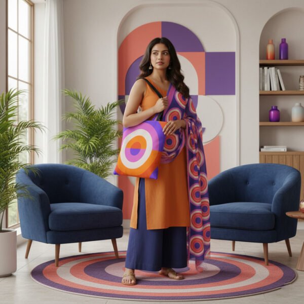 Sunset Carnival Orbit Tote Bag