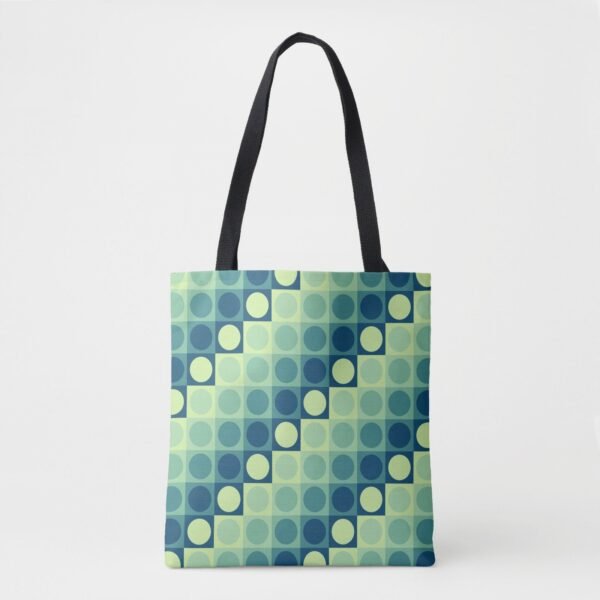 Adrift Polka Grid Tote Bag - Image 3