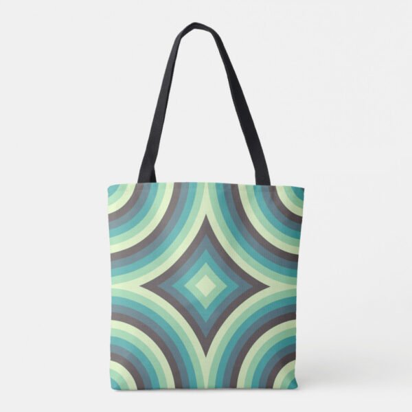 Aqua Resonance Pulse Tote Bag - Image 4