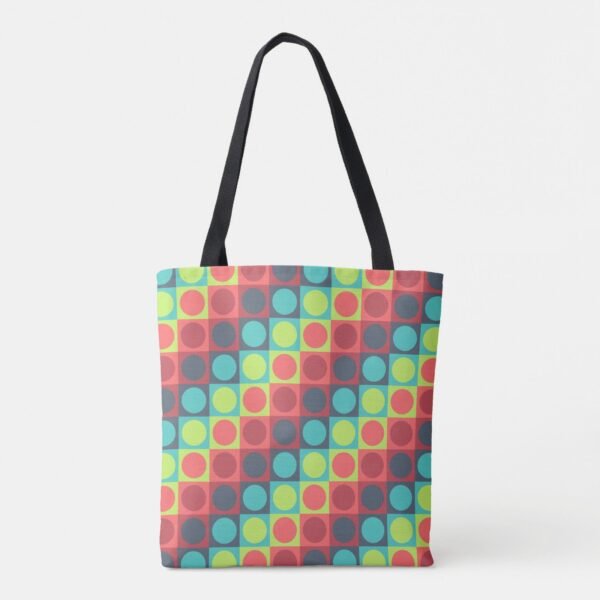Cheer up Polka Grid Tote Bag - Image 2