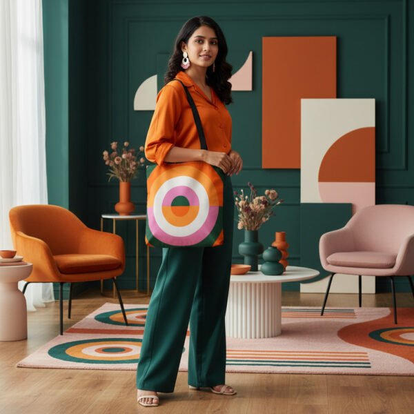 Tropic Bloom Orbit Tote Bag