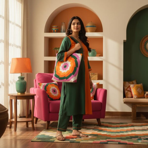 Tropic Bloom Vortex Tote Bag