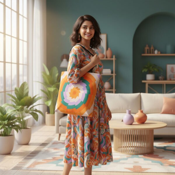 Tropical Twist Vortex Tote Bag