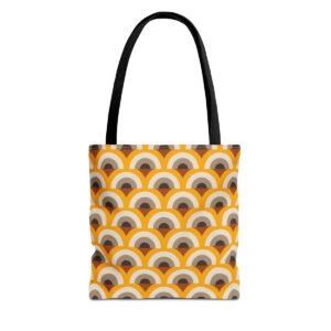 Amber Flame Peacock Tote Bag