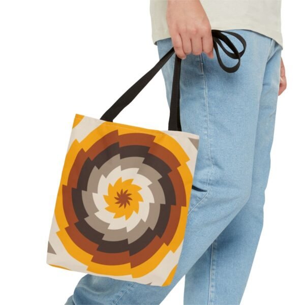 Amber Flame Vortex Tote Bag - Image 3