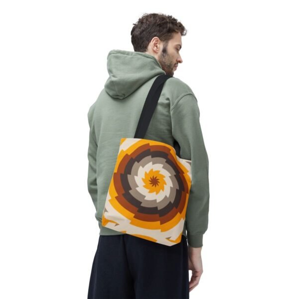 Amber Flame Vortex Tote Bag - Image 6